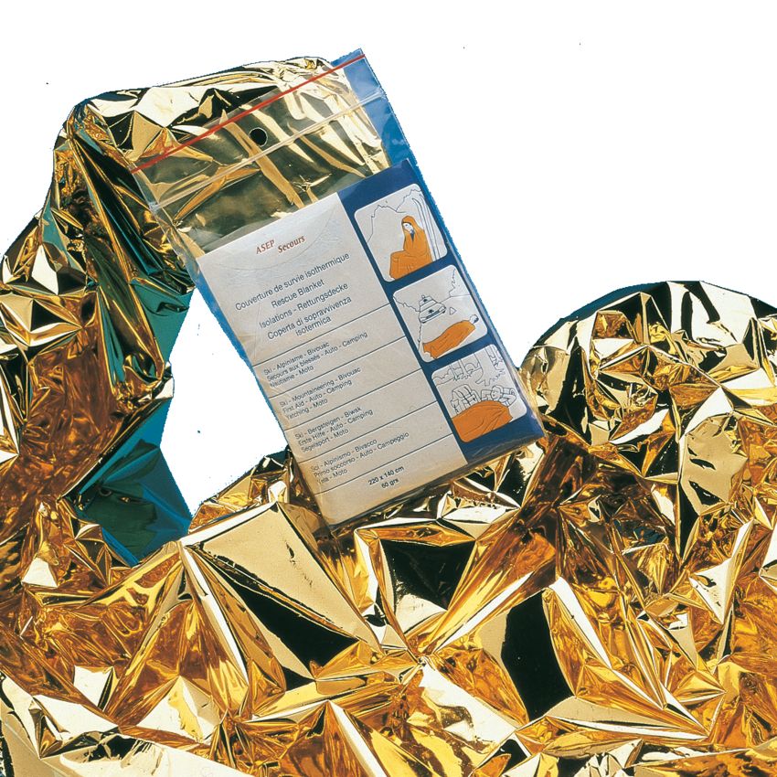 Couverture de survie isothermique 220 x 140 cm