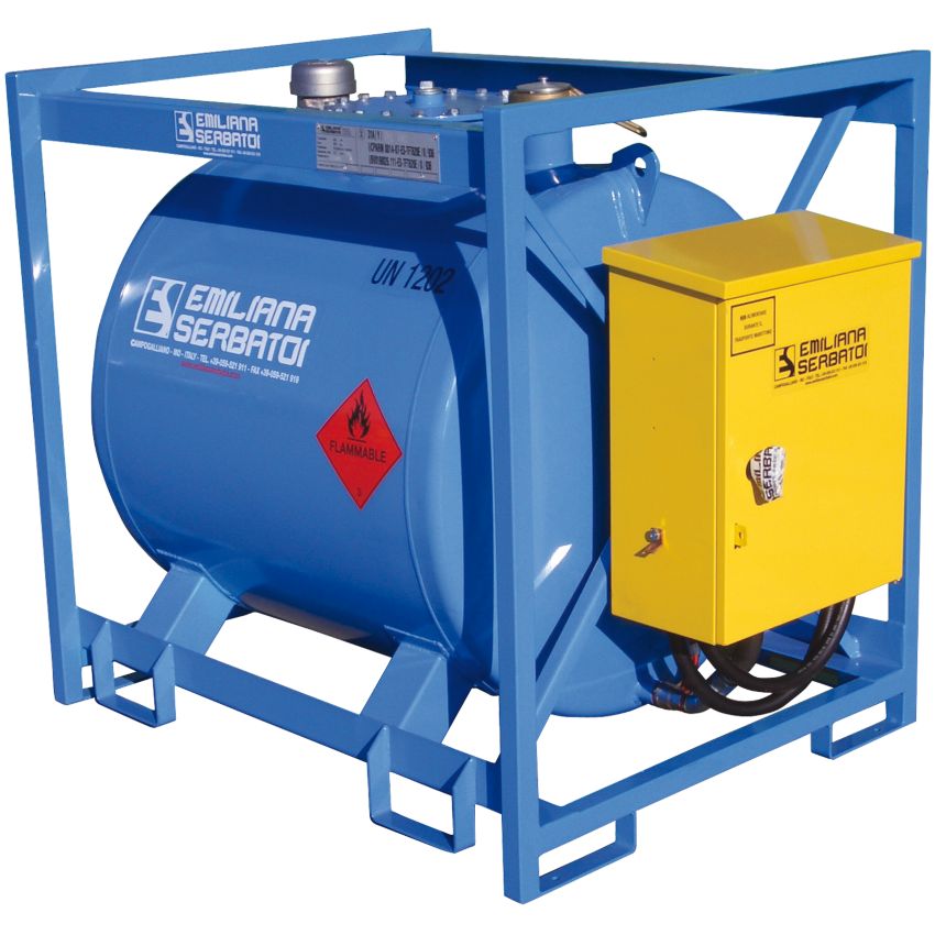 Cuve de transport gasoil acier équipée 620 L