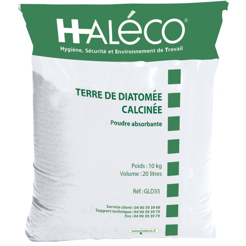 Terre de diatomée calcinée absorbante pour tous produits