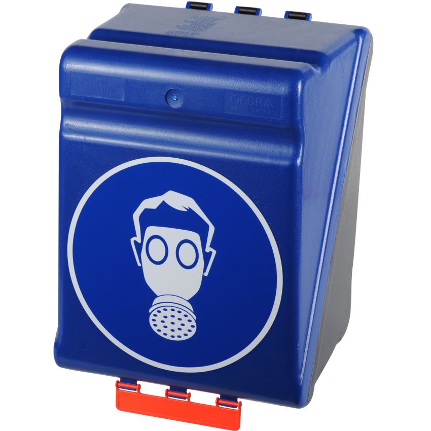 Boîte de rangement SecuBox pour masque respiratoire complet