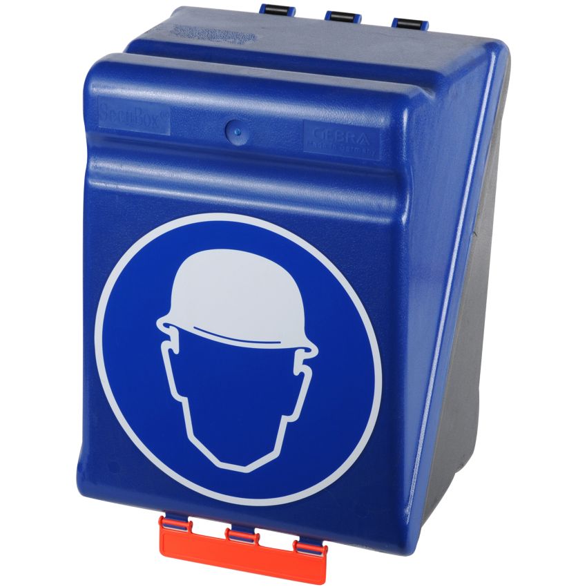 Boîte de rangement SecuBox pour casque de chantier