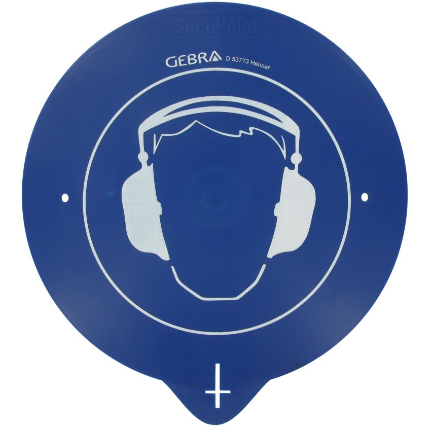 Système daccroche SecuPoint pour casque antibruit ou casque de chantier