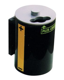 Collecteur de piles mural 3 L