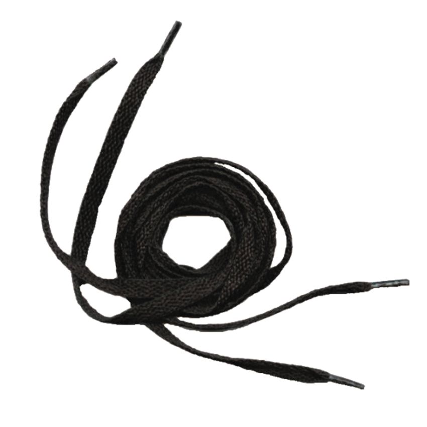 Lot de 10 paires de lacets plats noirs