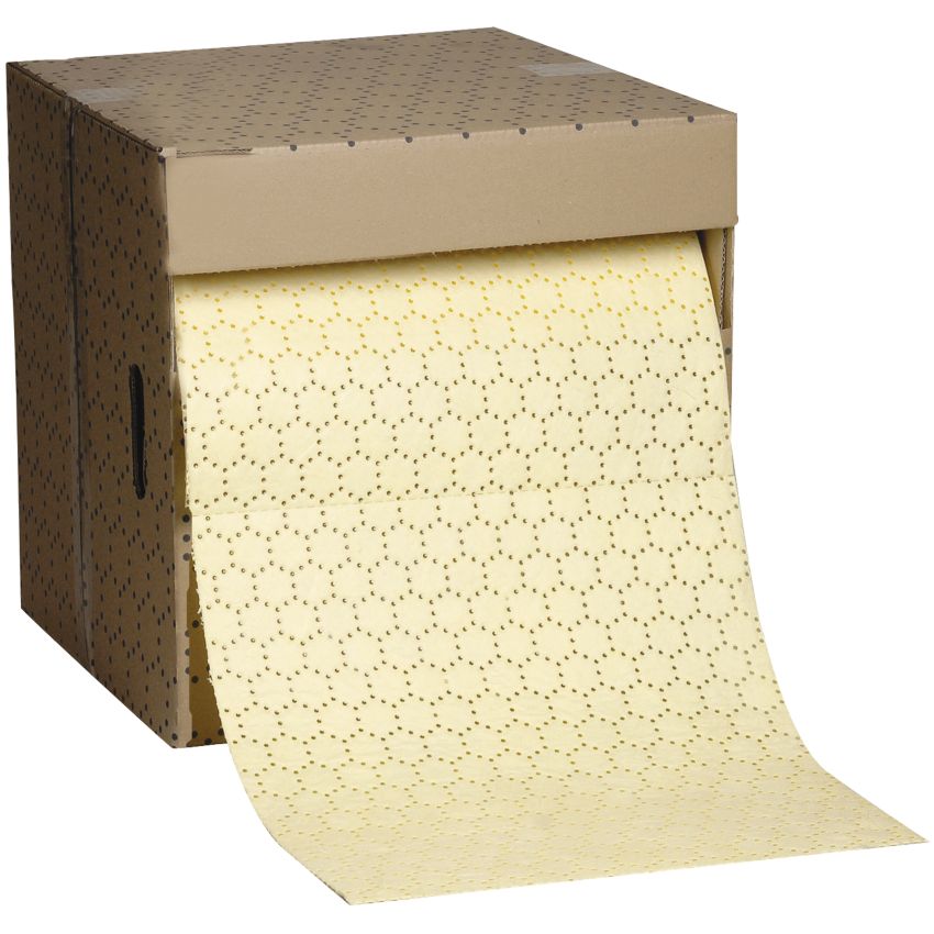 Rouleau absorbant produits chimiques haute résistance spécial maintenance