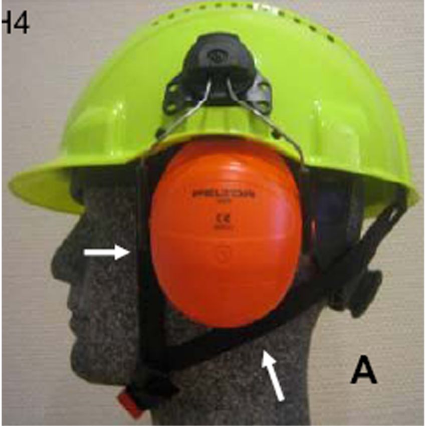 Lot de 10 jugulaires élastiquées pour casques de chantier Peltor