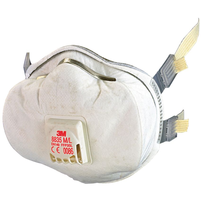 Masque respiratoire FFP3D jetable avec soupape 3M