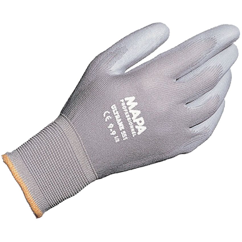 Lot de 10 paires de gants Ultrane tricotés en polyamide enduits mousse de polyuréthane respirante