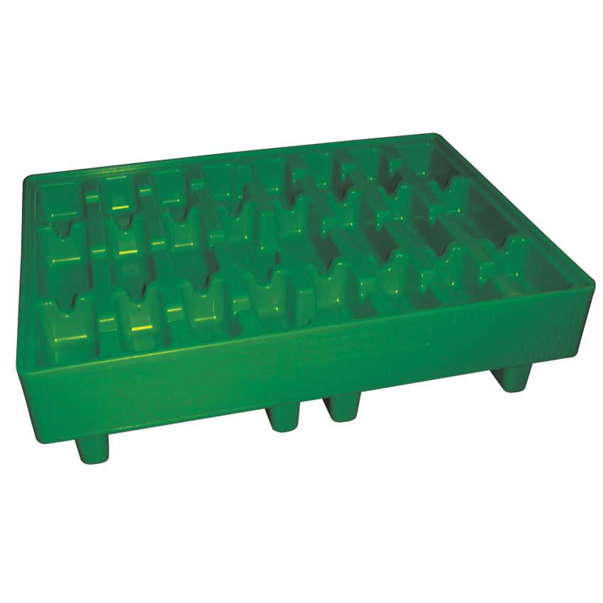 Palette de rétention polyéthylène pour bidons, 17 litres