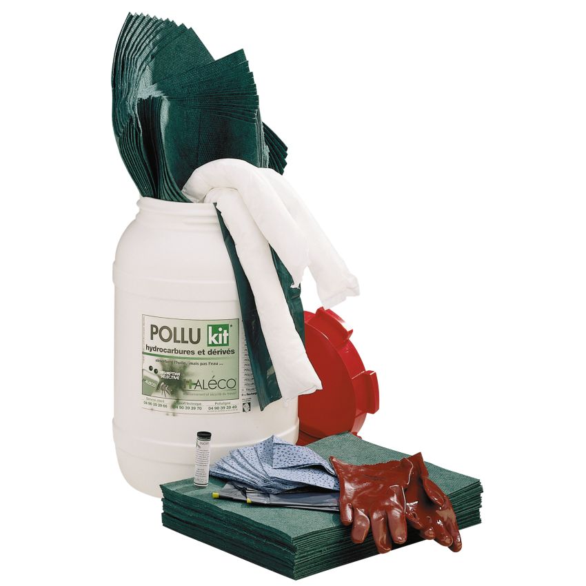 Fût dintervention hydrocarbures, 55 L