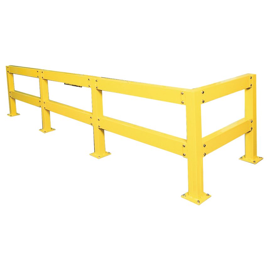 Poteau dangle 90° pour barrière modulable, hauteur 500 mm