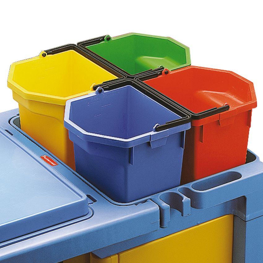 Seau plastique bleu 5L