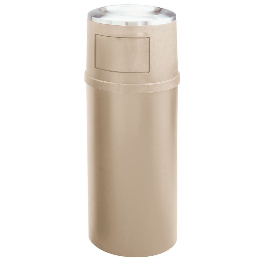 Poubelle plastique grande capacité 94 litres avec cendrier