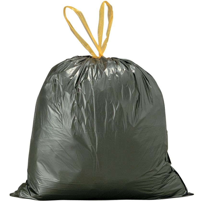 500 sacs poubelle à liens coulissants, 50 L