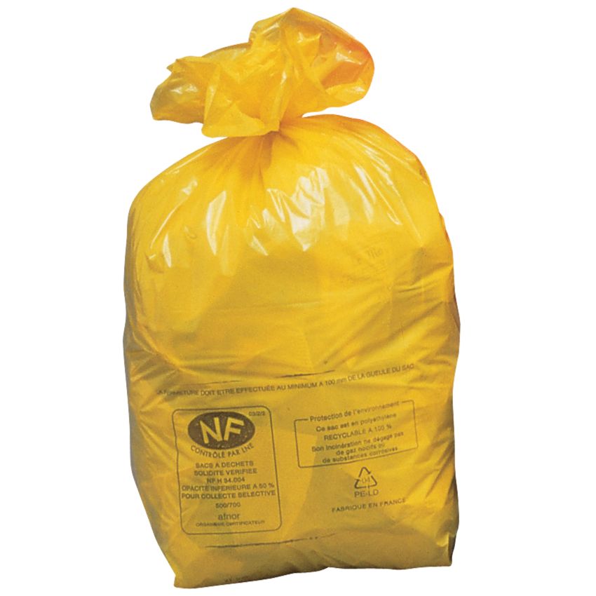 250 bolsas de recuperación NF amarillas, 110 L
