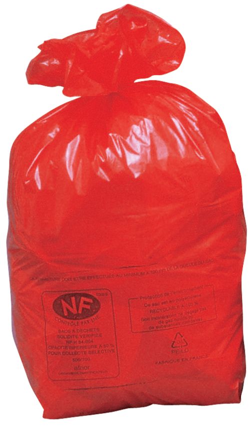 250 bolsas de recuperación NF rojas, 110 L