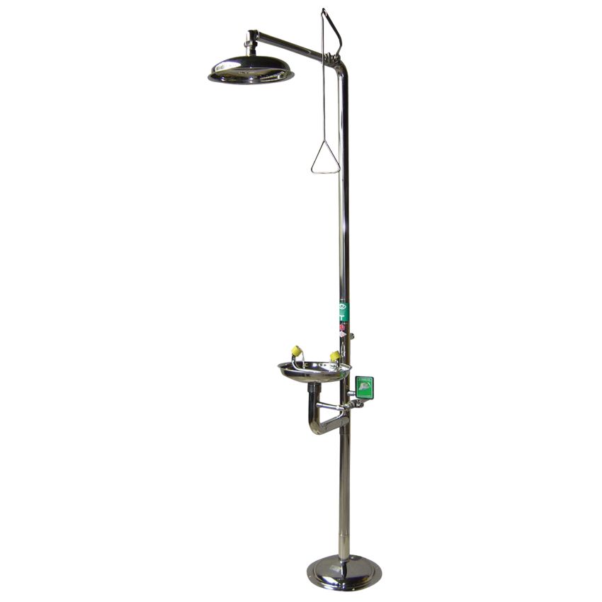 Combiné douche/lave yeux de sécurité 100 % inox