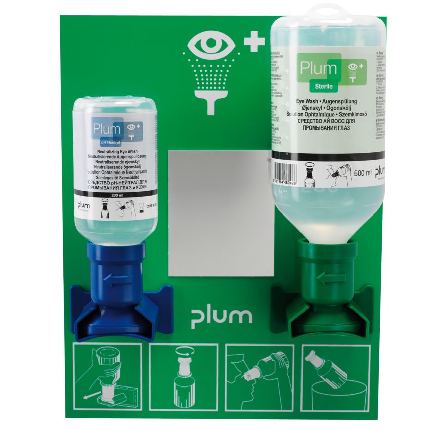 Rince oeil en station murale pH Neutral, 2 flacons