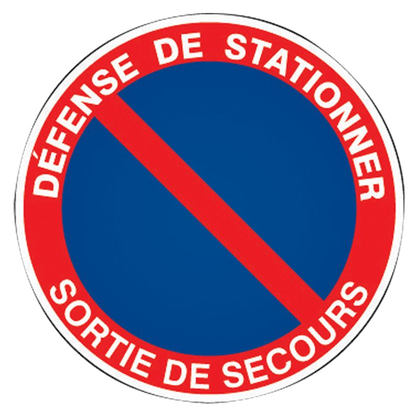 Panneau d'interdiction rigide en polystyrène