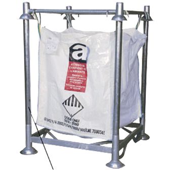 Lote de 4 postes para soporte de big-bag, altura 168 cm