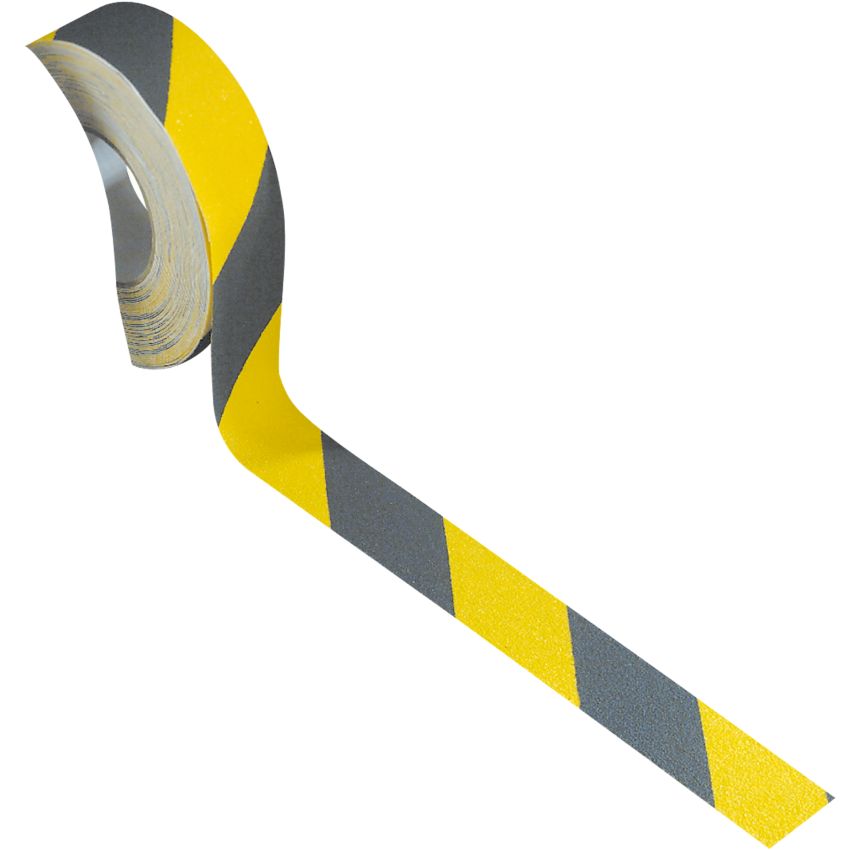 Ruban antidérapant autoadhésif jaune/noir