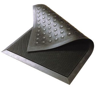 Tapis dentrée à picots flexibles autonettoyant Rubber Brush 