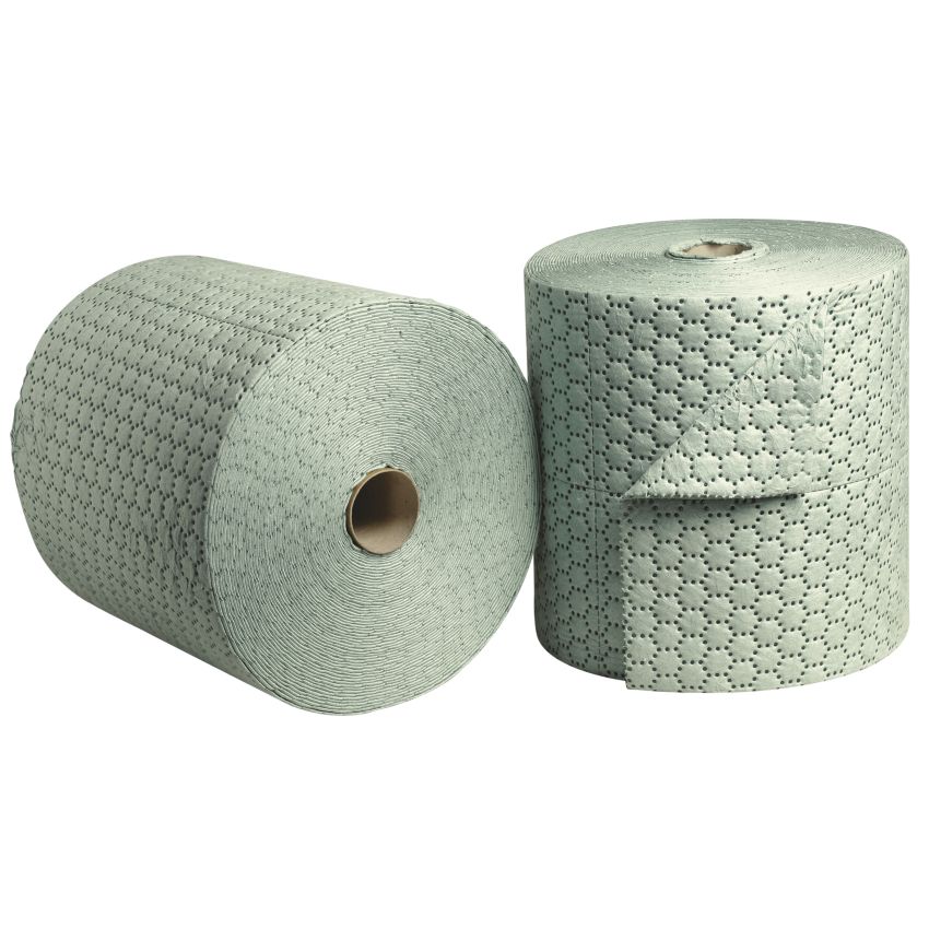 Rouleau absorbant hydrocarbures grammage élevé spécial intervention