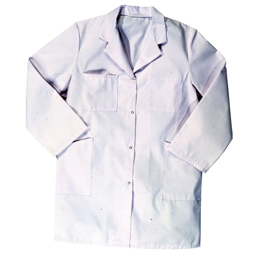 Blouse blanche polyester / coton femme