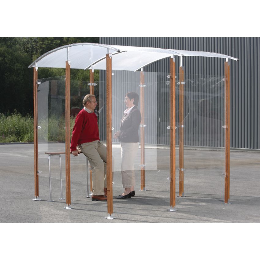 Abri fumeurs indépendant 4 m²