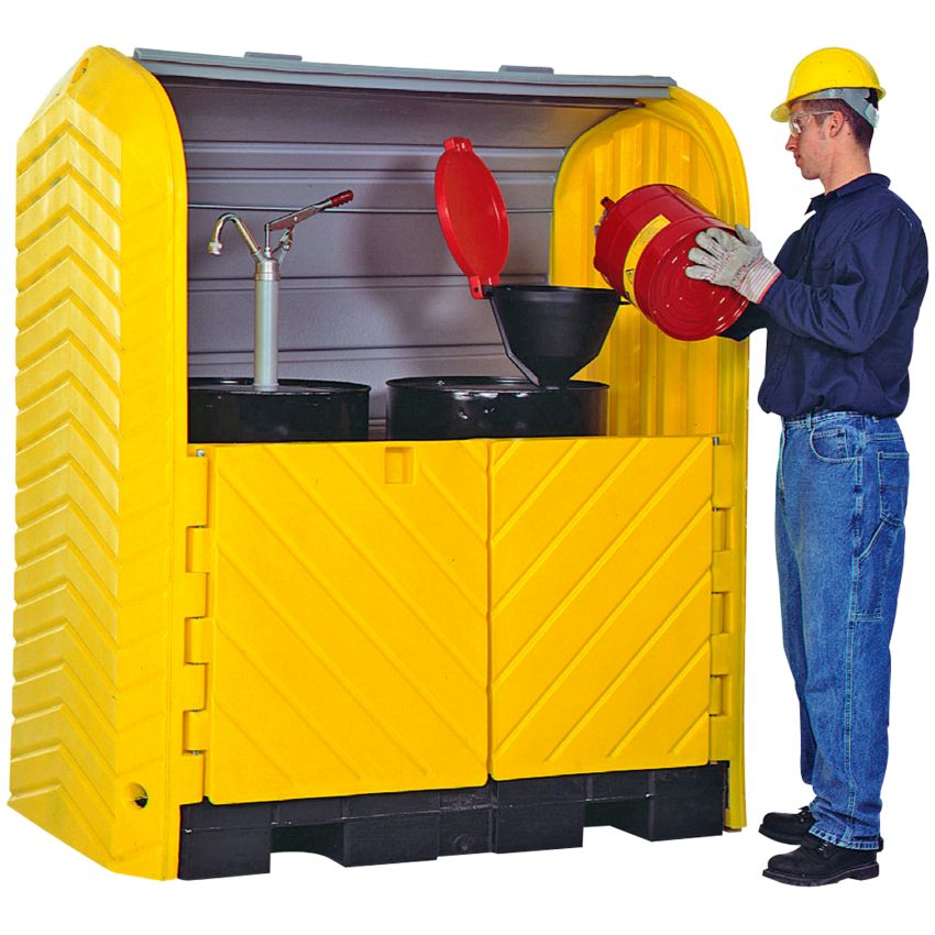 Contenedor exterior de polietileno 2 bidones, 250 litros
