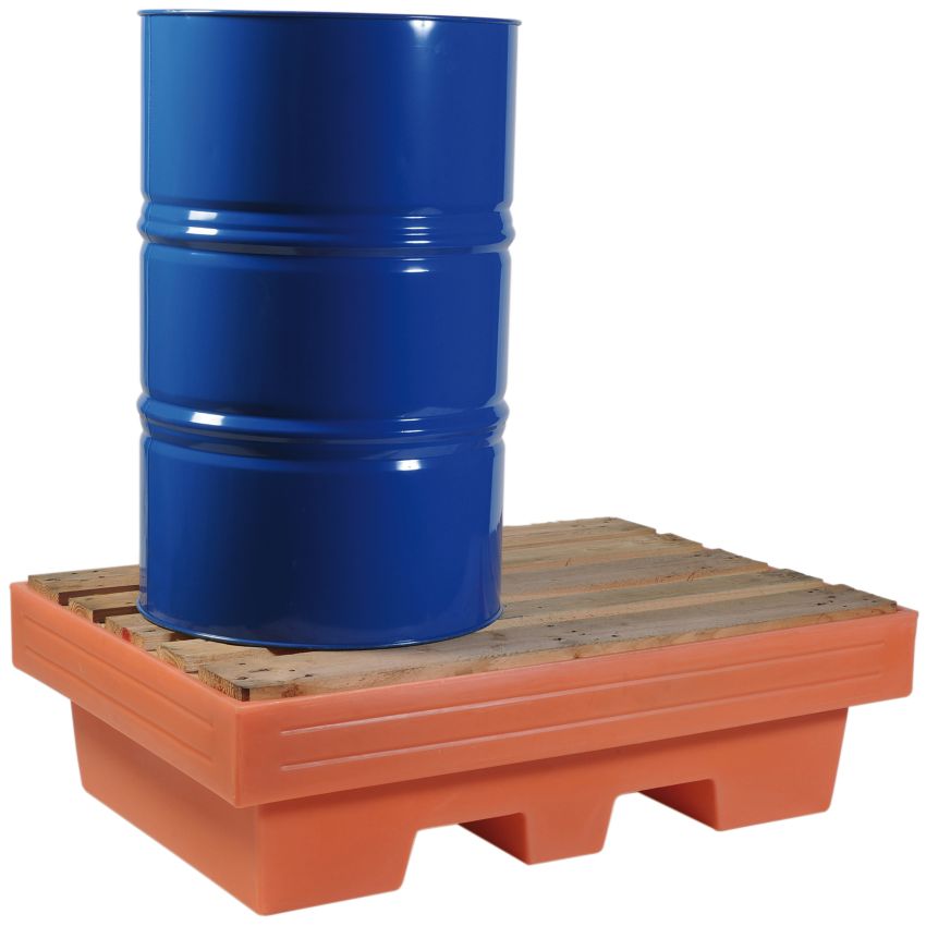 Bac de rétention polyéthylène 2 fûts, 240 litres