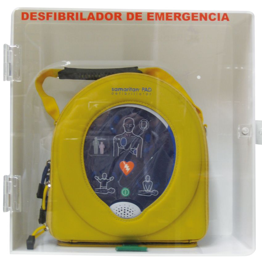 Vitrina expositora básica para desfibrilador Samaritan