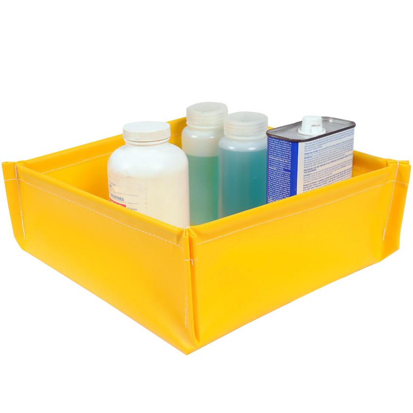 Bac de rétention pliable PVC pour petits bidons, 19 litres