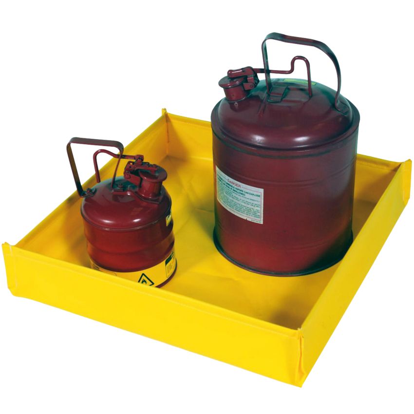 Bac de rétention pliable PVC pour petits bidons, 34 litres