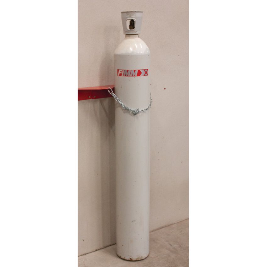 Support mural acier simple pour bouteille de gaz