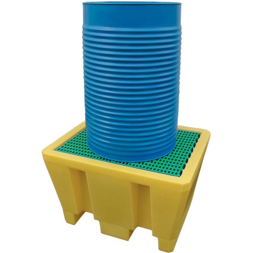 Bac de rétention polyéthylène 1 fût, 225 litres