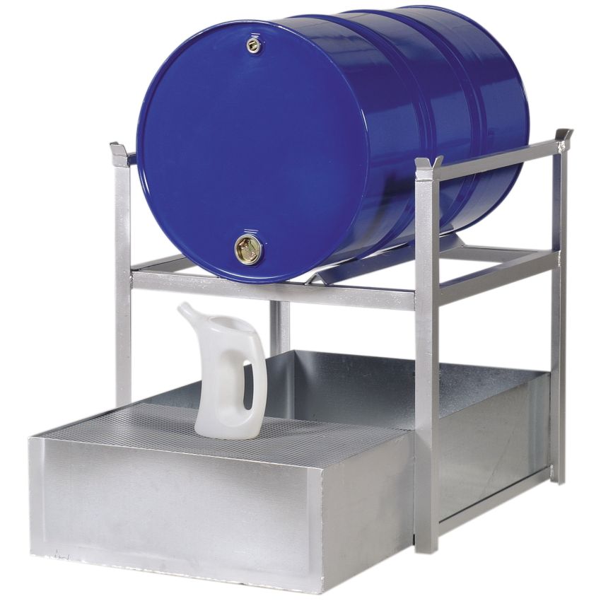 Poste de soutirage acier galvanisé 1 fût, 220 litres