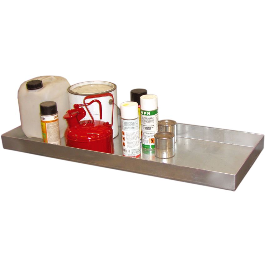 Bac de rétention acier galvanisé pour bidons, 60 litres