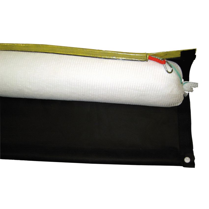 Barrages absorbants hydrocarbures en fibre pure avec jupe jetable spécial intervention sur leau